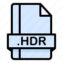 file, file extension, file format, file type, hdr