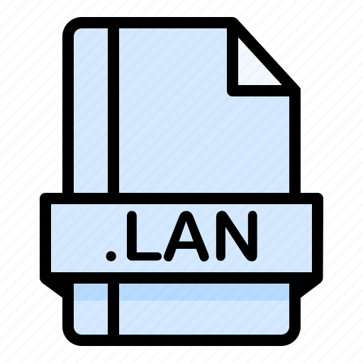 File, file extension, file format, file type, lan icon - Download on Iconfinder
