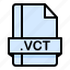 file, file extension, file format, file type, vct 