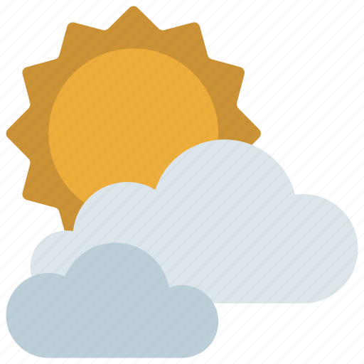 Sunshine, behind, clouds, sunny, weather icon - Download on Iconfinder