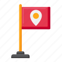 flag, direction, arrows, navigation, location