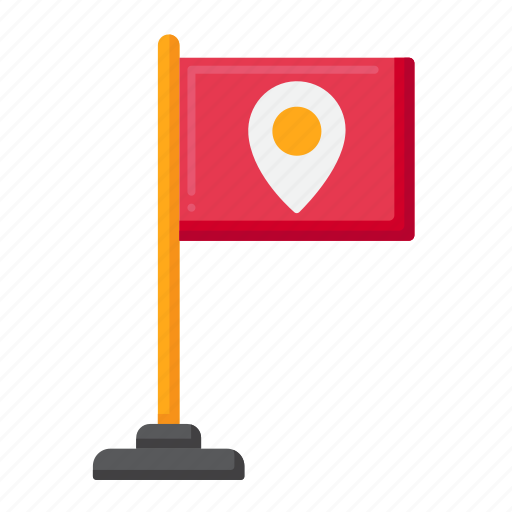 Flag, direction, arrows, navigation, location icon - Download on Iconfinder