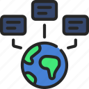earth, data, breakdown, world, globe
