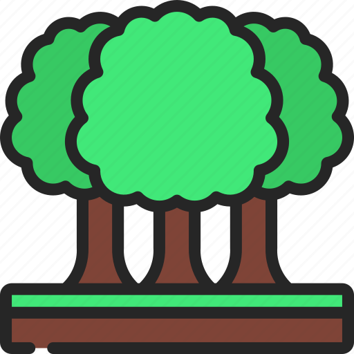 Forest, trees, nature, natural, earth icon - Download on Iconfinder