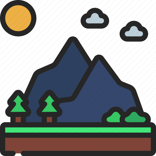 Mountain, range, mountains, nature, earth icon - Download on Iconfinder