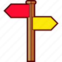 address, arrows, direction, pole, signal