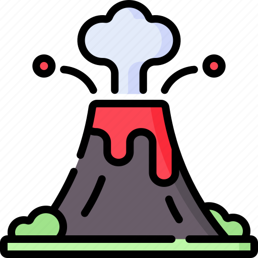 Volcano, mountain, hill icon - Download on Iconfinder