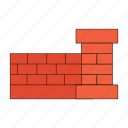 brick fence, brick, fence, wall, brickwork, structure, geometric
