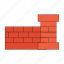 brick fence, brick, fence, wall, brickwork, structure, geometric 