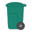 trash bin, bin, waste bin, public trash, garbage bin, geometric, outdoor waste bin 