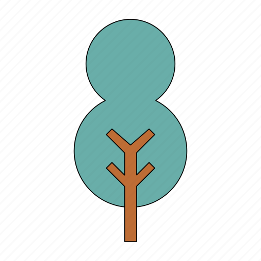 Tree, season, plant, botany, park, nature, geometric icon - Download on Iconfinder
