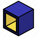 box, geometric, cube, shape