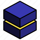 stack, geometric, cube, shape, box
