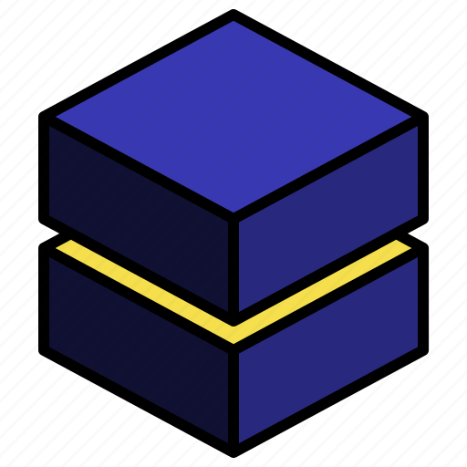Stack, geometric, cube, shape, box icon - Download on Iconfinder
