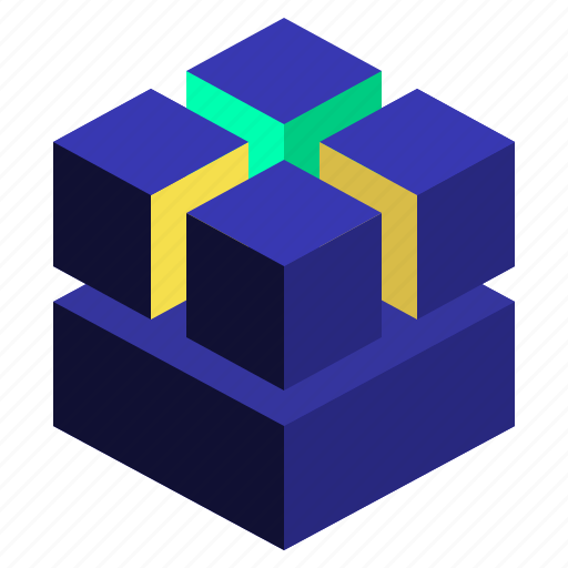 Cluster, above, geometric, cube, shape, box, slice icon - Download on Iconfinder