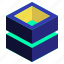 double, hollow, stack, geometric, cube, shape, box 