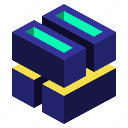 Hollow, twist, geometric, cube, shape, box, slice icon - Download on Iconfinder