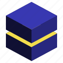 stack, geometric, cube, shape, box, slice