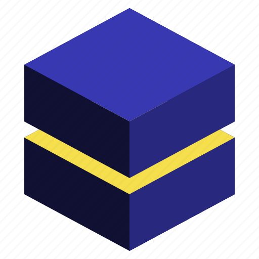 Stack, geometric, cube, shape, box, slice icon - Download on Iconfinder