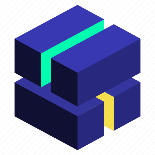 Twist, geometric, cube, shape, box, slice icon - Download on Iconfinder