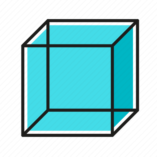Cube, engineering, geometric, illustration, line icon - Download on Iconfinder