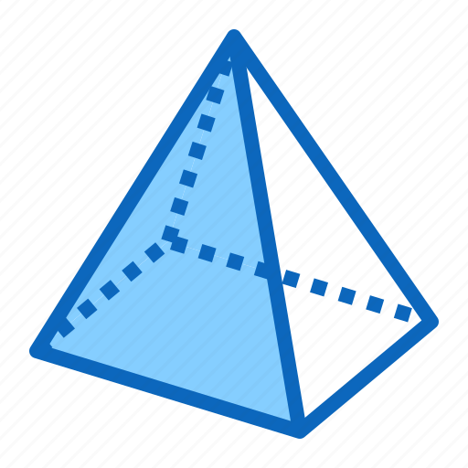 3d Geometry Pyramid Shape Icon