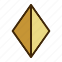 geometric, triangle, diamond, fold