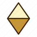 geometric, triangle, diamond, fold, horizontal