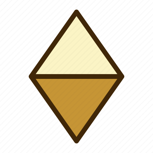 Geometric, triangle, diamond, fold, horizontal icon - Download on Iconfinder