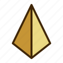 geometric, triangle, pyramid, peak, arrow