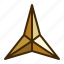 geometric, triangle, star 