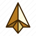 geometric, triangle, star, arrow