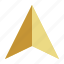 geometric, triangle, arrow, peak, fold, pointer 