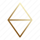geometric, triangle, diamond, fold, horizontal