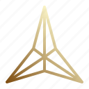geometric, triangle, star
