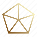 geometric, triangle, star, pentagram, shield