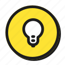 bulb, light, idea