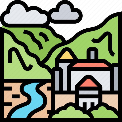Ushguli, village, alpine, landscape, valley icon - Download on Iconfinder