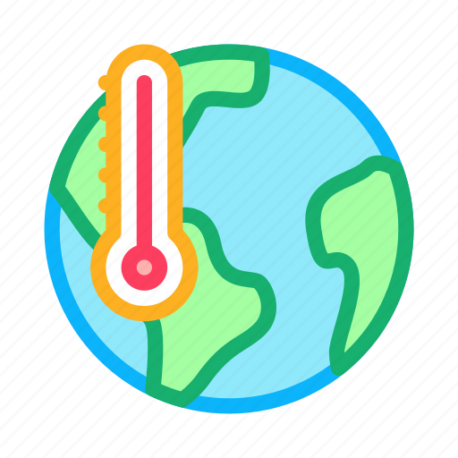 Earth, equipment, heat, linear, lined, power, temperature icon - Download on Iconfinder
