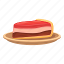 jelly, cake, red, strawberry