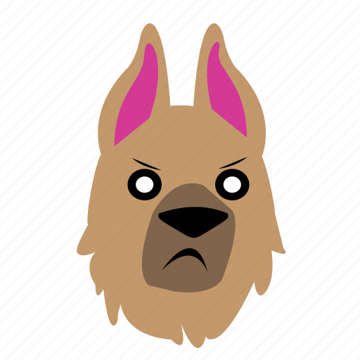 Dog, emoji, graphic, mad, sticker icon - Download on Iconfinder