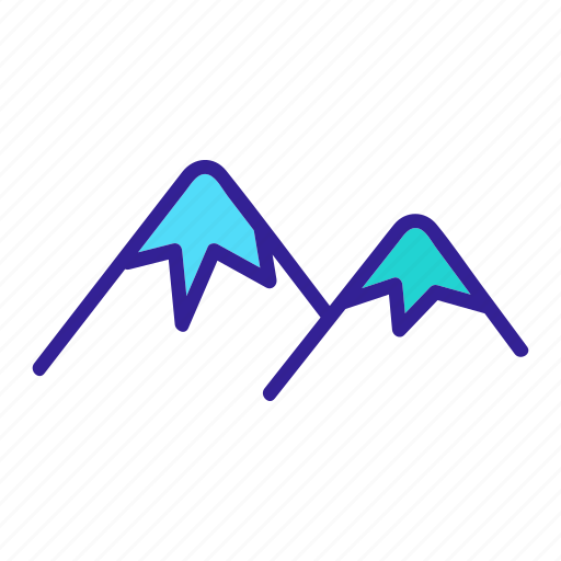 Germany, hill, landscape, mountain, ridge, silhouette, terrain icon - Download on Iconfinder