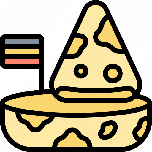 Cheese, dairy, appetizer, ingredient, snack icon - Download on Iconfinder