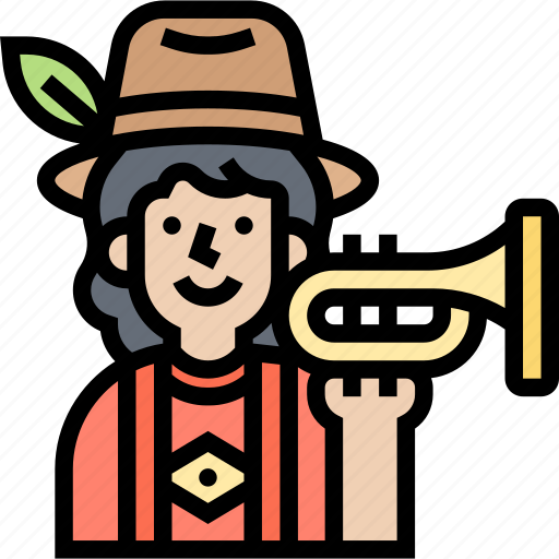 Trumpet, musical, instrument, parade, festival icon - Download on Iconfinder