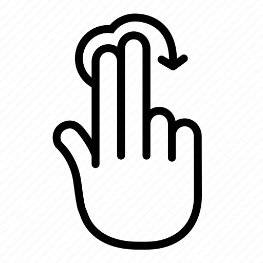 Finger, gesture, rotate, swipe, touch, two icon - Download on Iconfinder