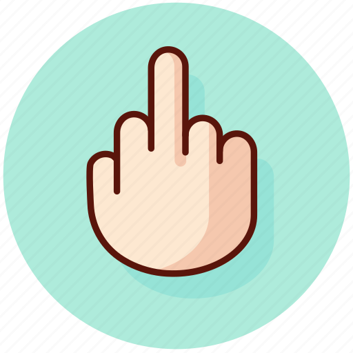 Fuck, gesture, sign, finger, middle icon - Download on Iconfinder