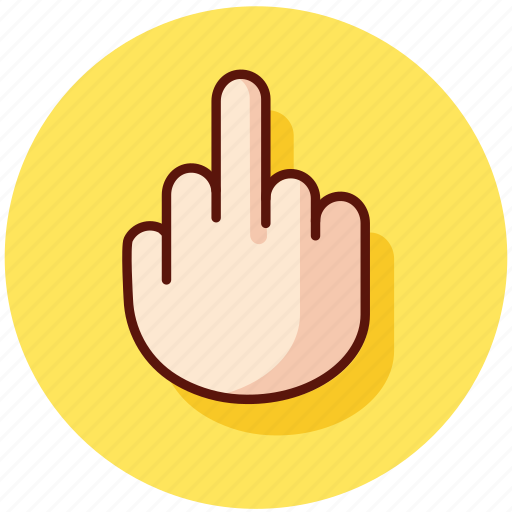 Fuck, gesture, finger, fuck off, middle icon - Download on Iconfinder