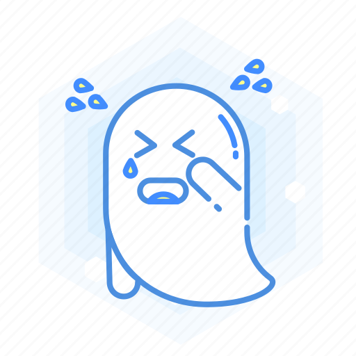 Emoticon, ghost, cry, halloween, emoji icon - Download on Iconfinder