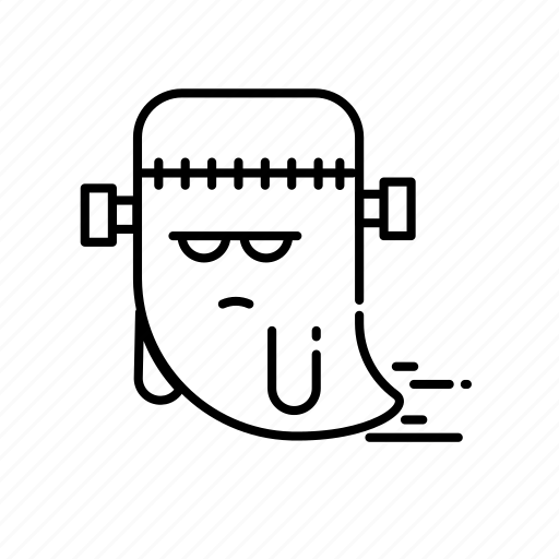 Ghost, emoticon, halloween, emoji, frankenstein icon - Download on Iconfinder