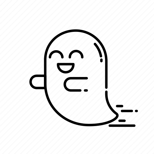 Happy, emoticon, emoji, ghost, halloween, smile icon - Download on Iconfinder
